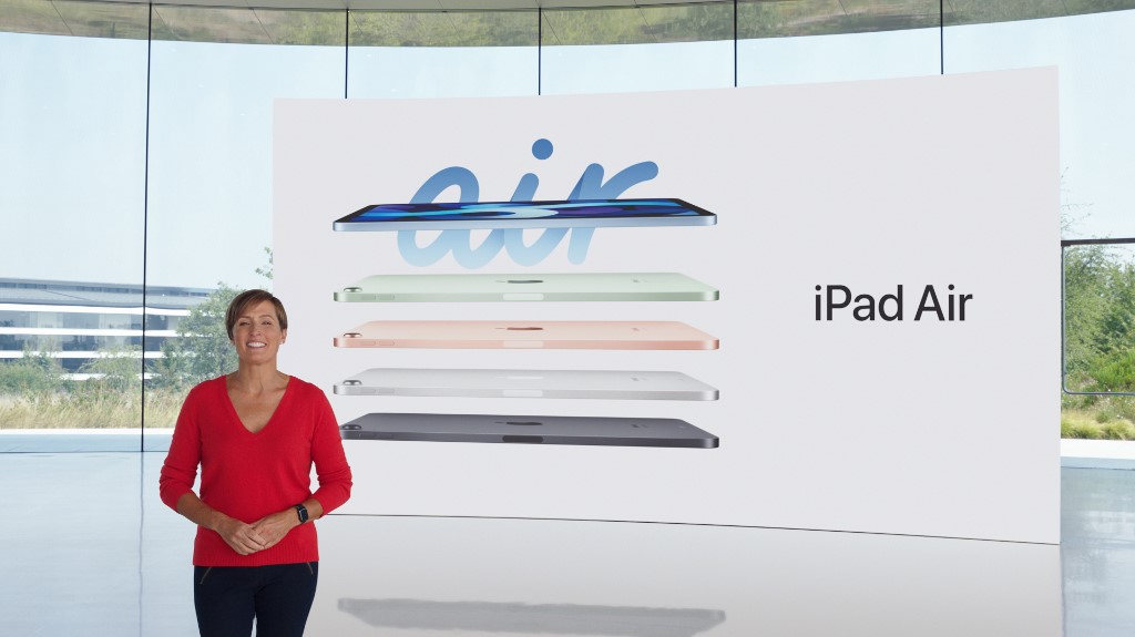 The reveal of the new iPad Air via a special video from Apple Park in Cupertino, California